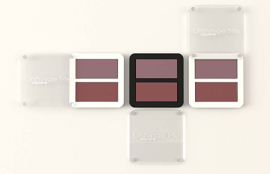 A patent application: Unhinge Me stock square palette
